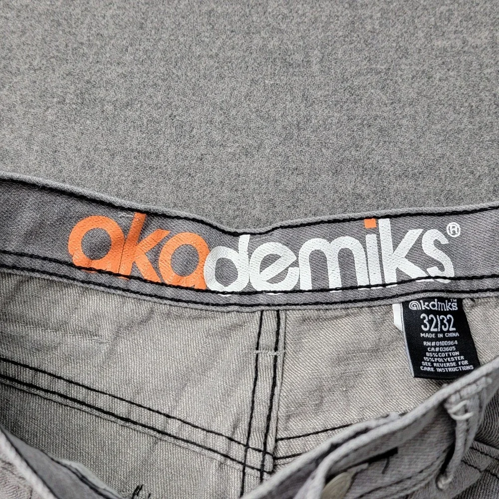 Akademiks Jeans Mens 32x32(30x29) Gray Straight‎ Casual Denim Pants